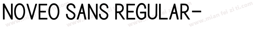 Noveo Sans Regular字体转换